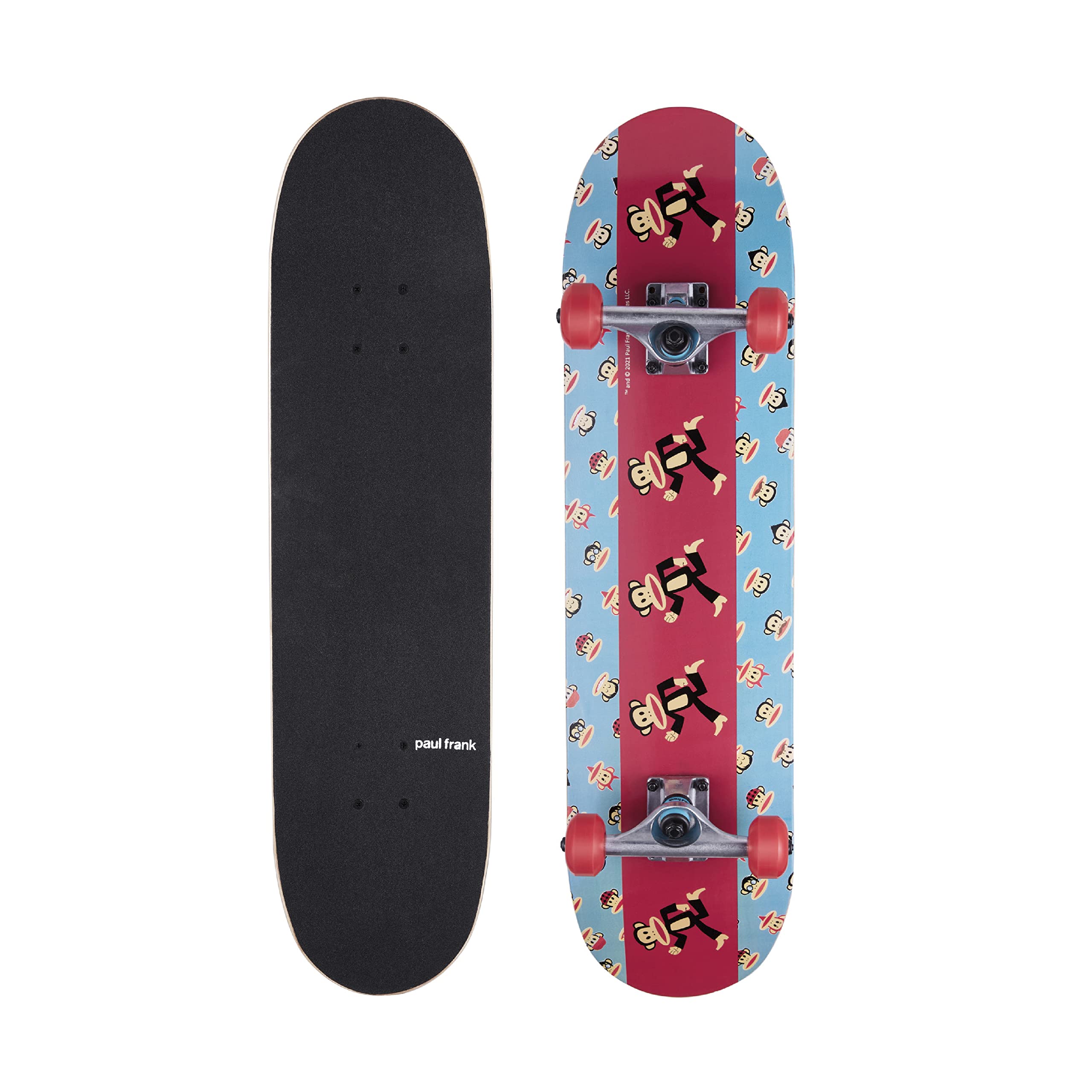 Voyager Sakar Paul Frank 31" Complete Cruiser Skateboard, Marching on Street Deck Graphic Longboard,ABO31PF-V1-STK-1