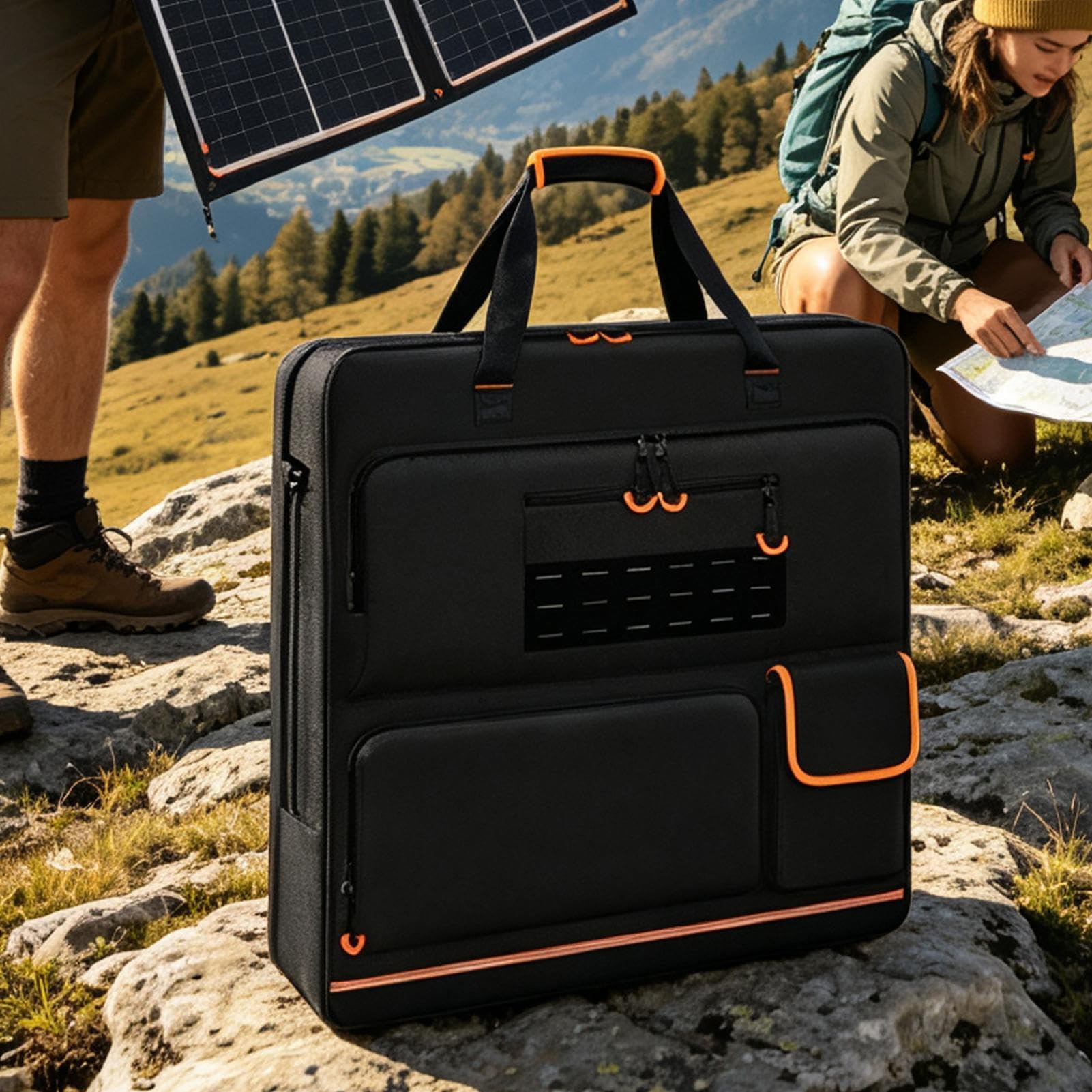 Bolsas Organizadoras Para Paneles Solares Transportador Portátil Acolchado | Estuche Viajero Para Paneles Solares Adultos Autocaravana Senderismo Mochilero Camping Al Aire Libre