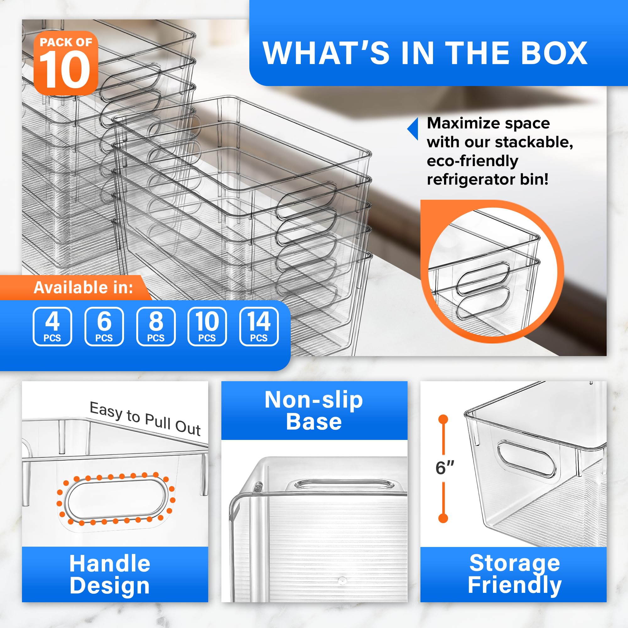 Lifemaster LMLRGST100 Cestino per frigo, 11, trasparente