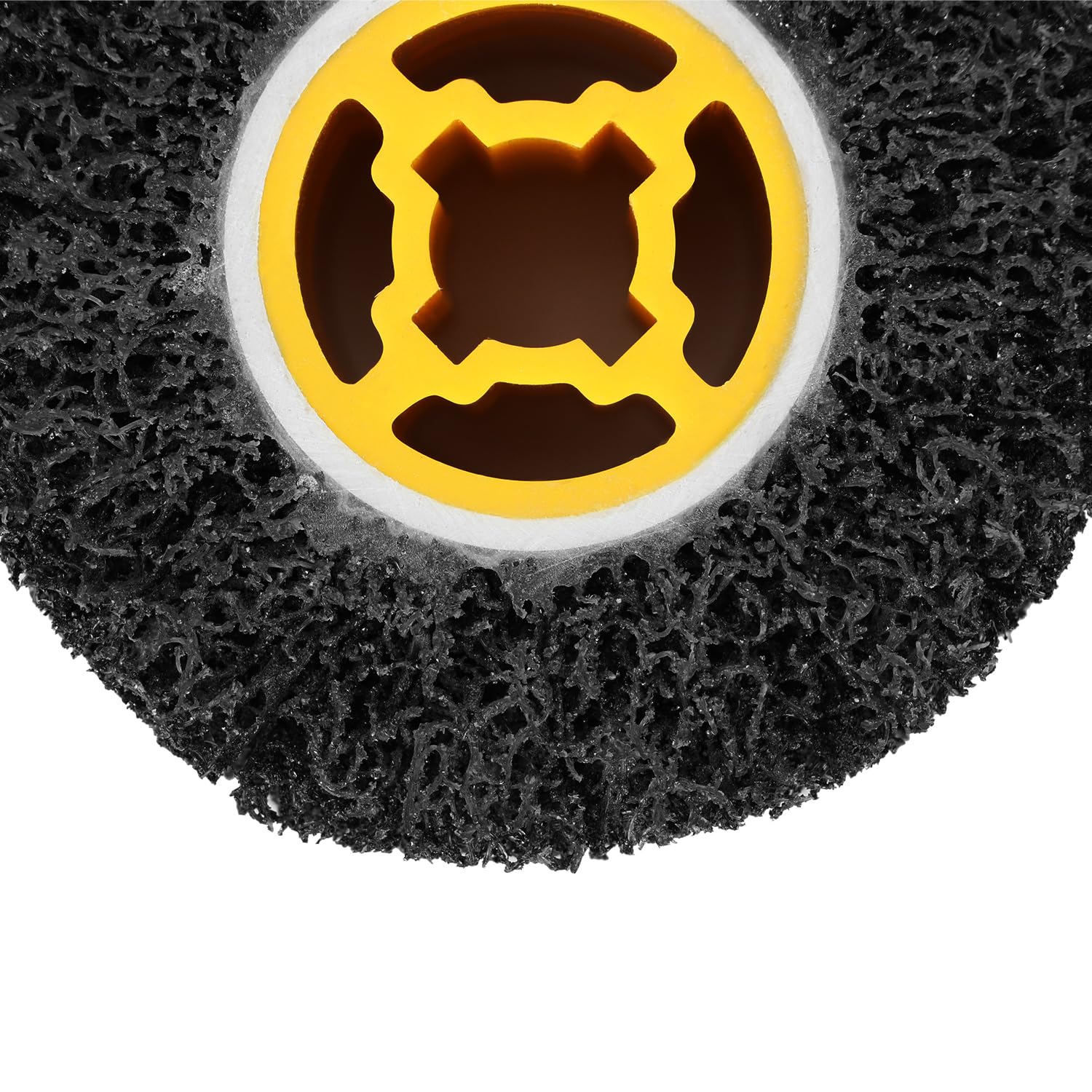 QWORK Ruota abrasiva da 11,4 x 10,2 cm, grana 40 e tamburo per lucidatura a filo da 3/4", vernice versatile