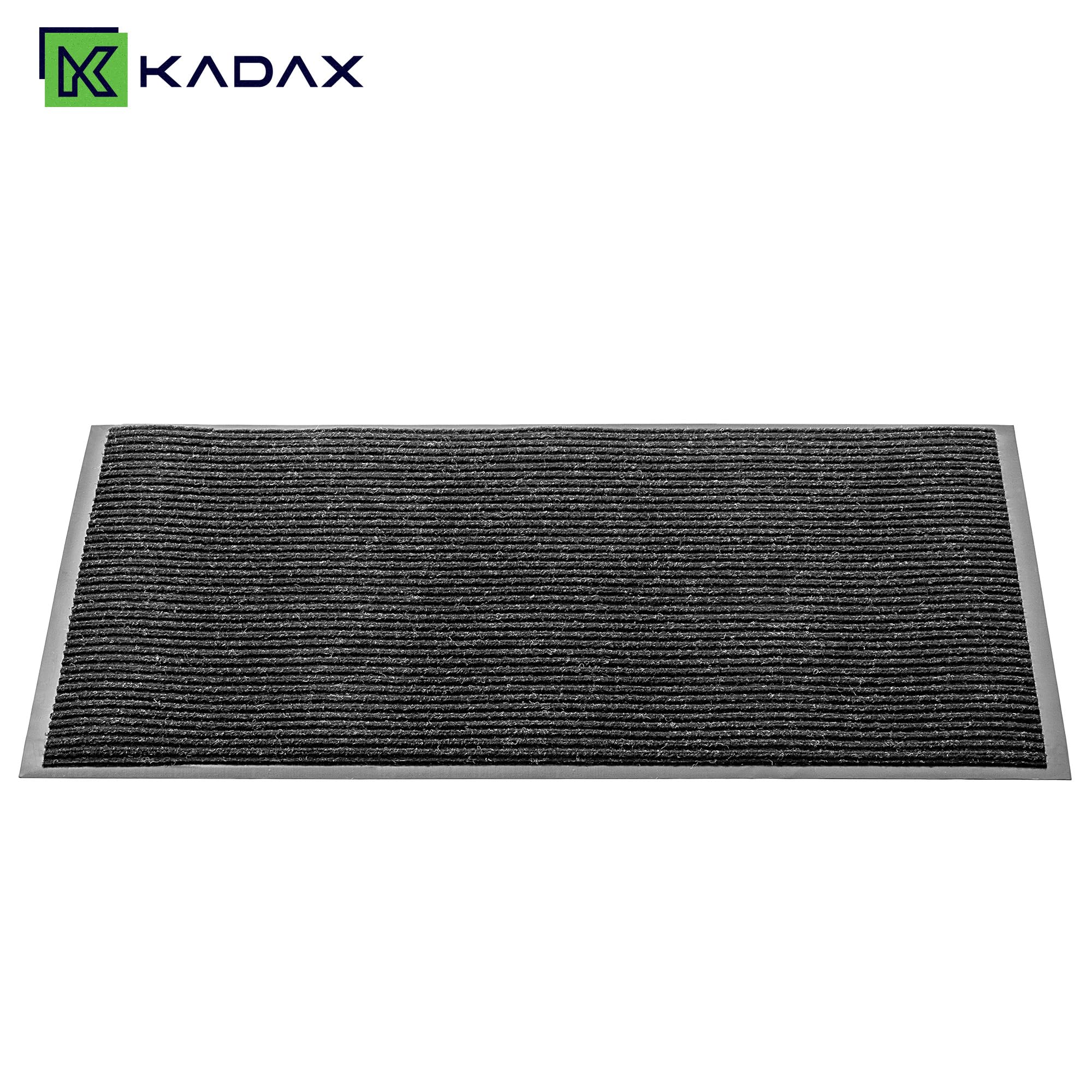 KADAX Zerbino antiscivolo per interni ed esterni, zerbino per porte di casa e ingressi (antracite, 90 x 150 cm)