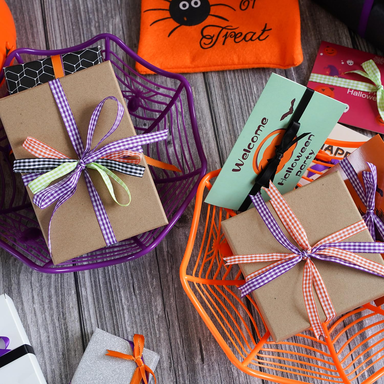 Amazon.co.jp: HUIHUANG ハロウィン ラッピングリボン アソート 3/8