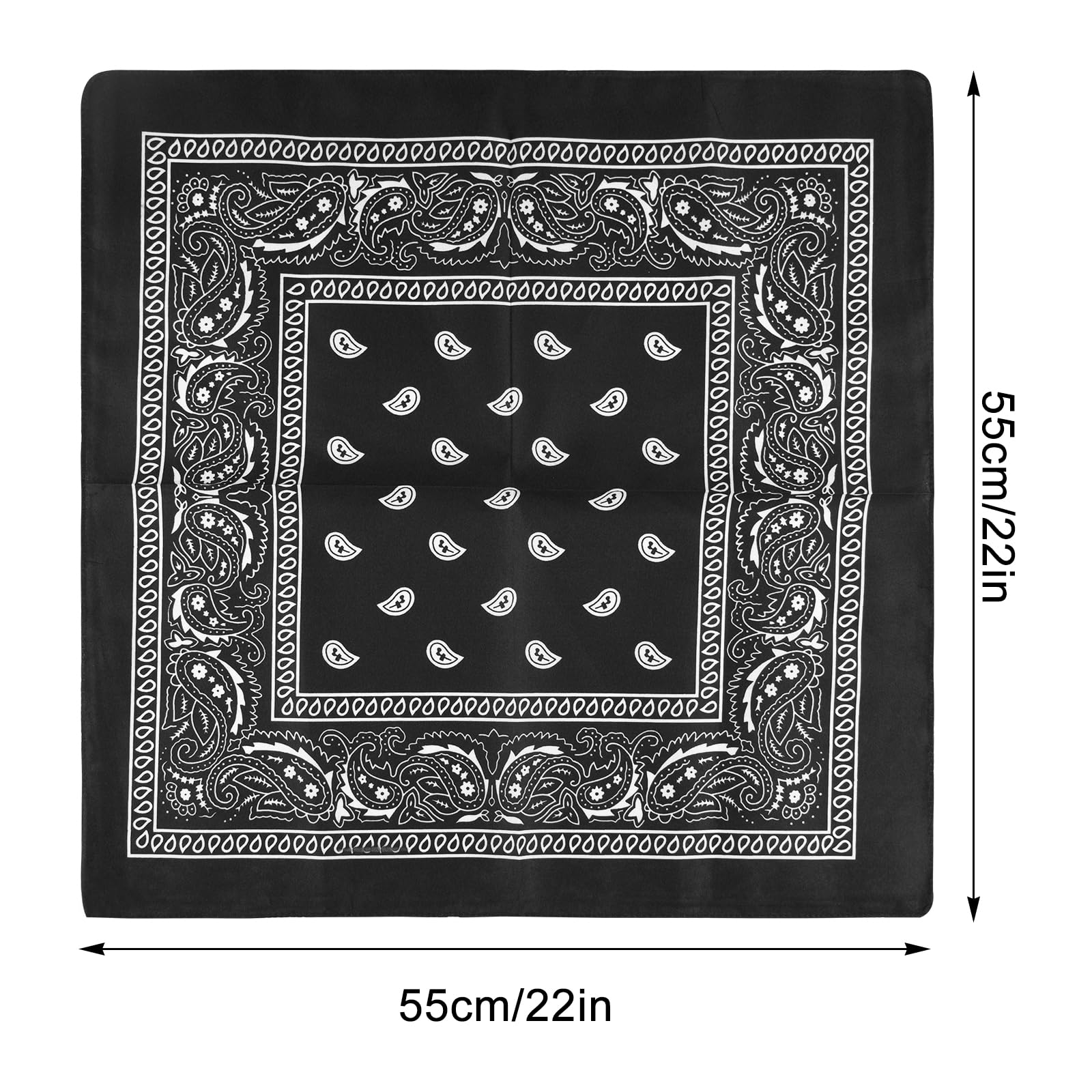 Paisley Bandana Assortite Cowboy Poliestere Copricapo