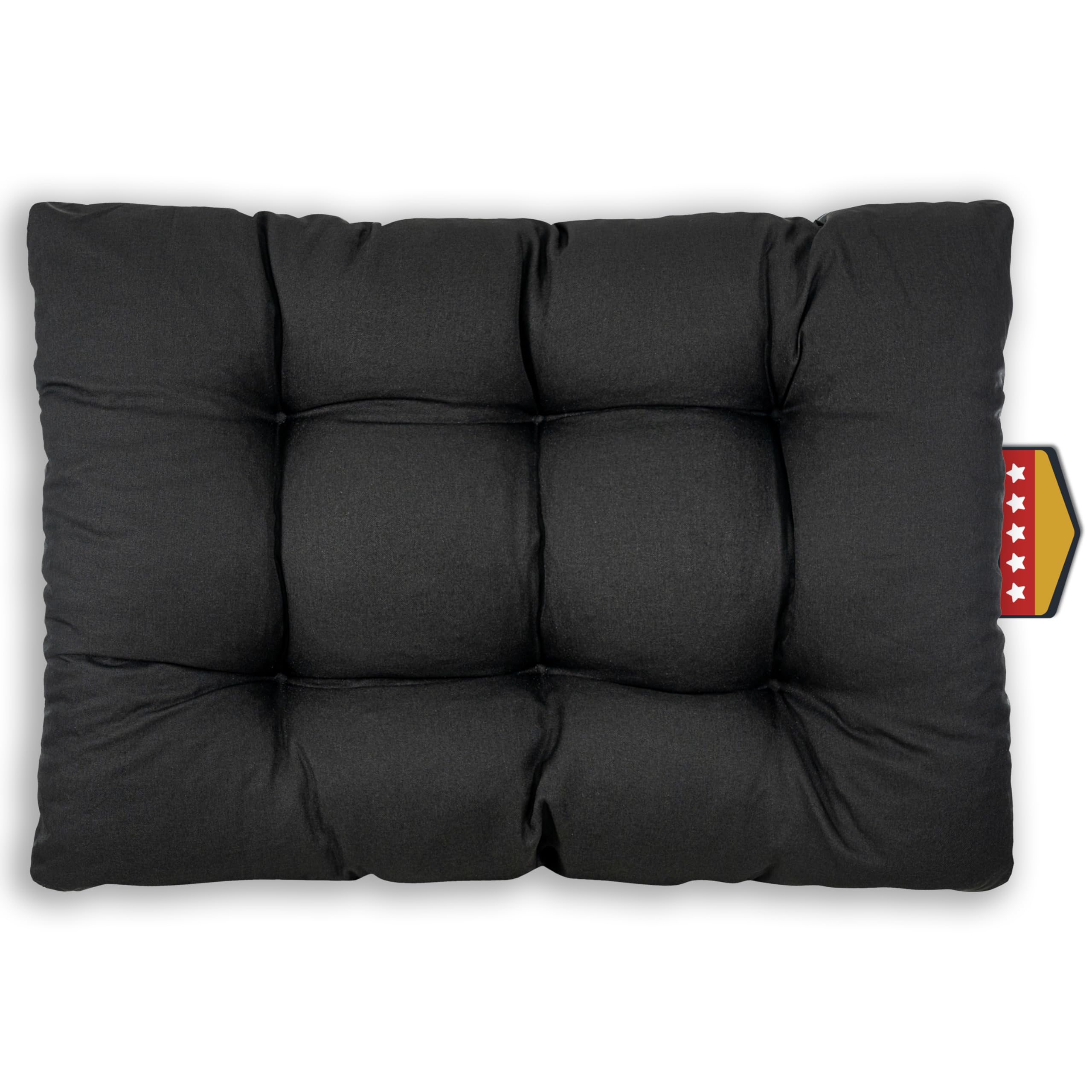 SLIPIO Pallet Cushion (Black, Seat Cushion 120 x 80)