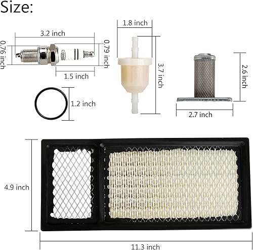 Miniatura 5 de 10L0L Kit de afinación EZGO para carrito de golf EZGO TXT con filtro de aire 72368G01, filtro de combustible, bujía, kit de repuesto de filtro de