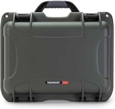 Nanuk 915 Waterproof Hard Case with Padded Dividers - Olive