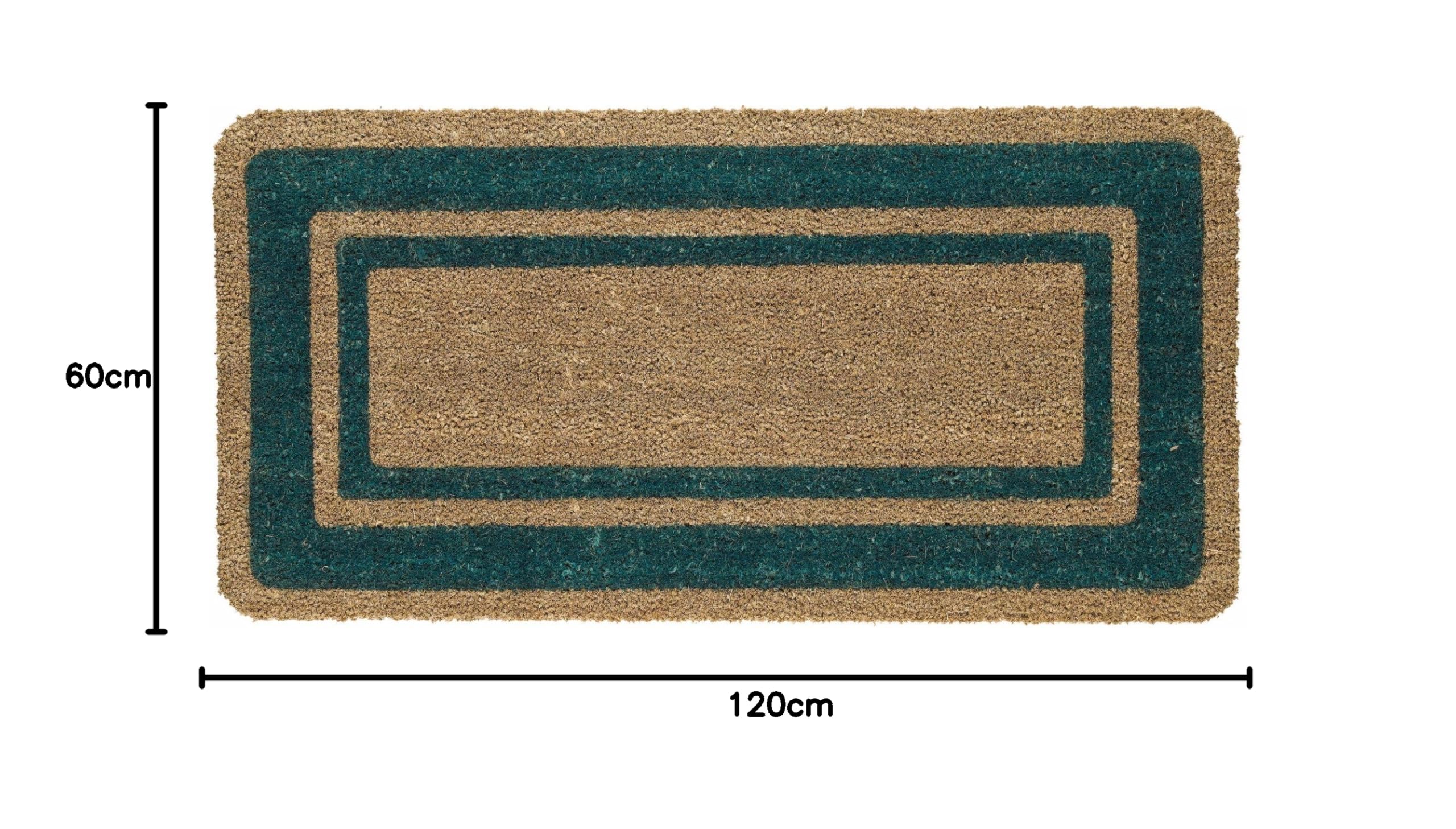 Floormad Cocco Zerbino, Fibra/Vinile, Verde, 60x120x1.7 cm
