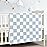CREVENT 30X40 Cozy Soft Warm Chenille Baby Blanket for Girls Boys, Newborn Essentials for Infant, Baby Shower Receiving Gift - Checked Blue 75X100cm