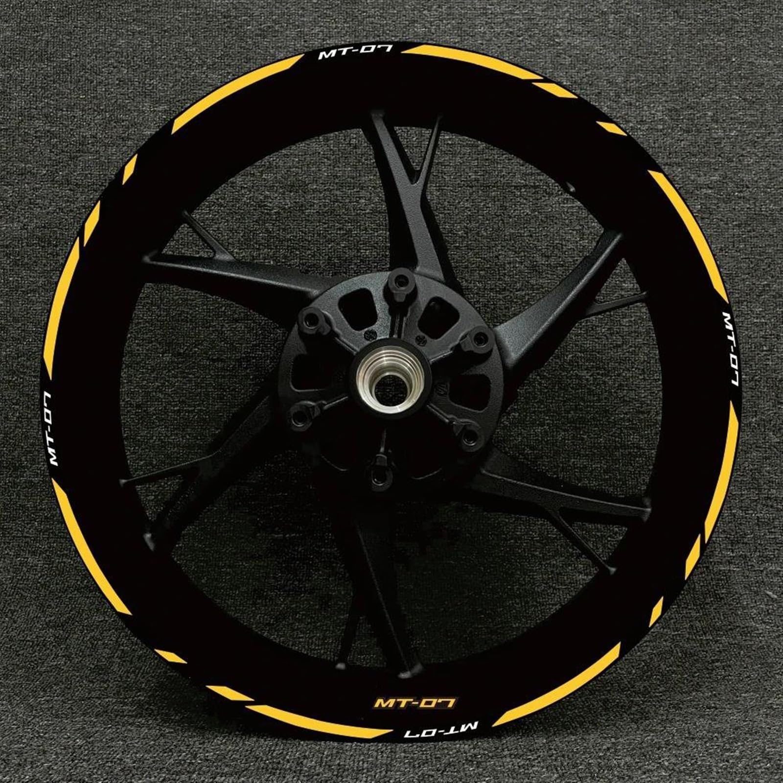 Motorcycle Wheel Decal for Yamaha MT-07 2022 Decoration Rim Reflective Waterproof Sticker Decorative(Color24)