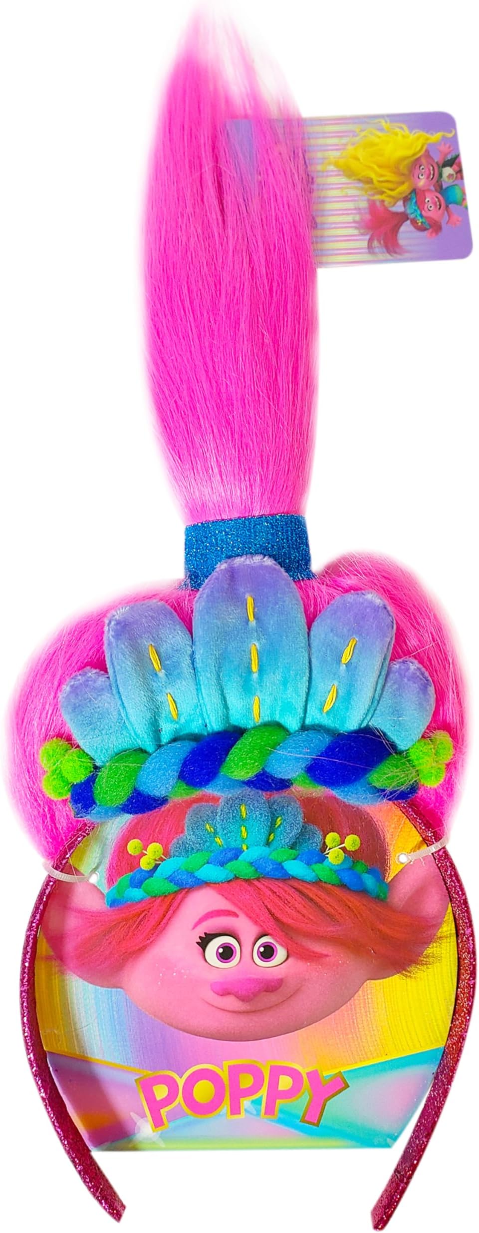 Kids' Trolls World Tour Headband with Wig for Girls - Costume Accessories - Ages 3+
