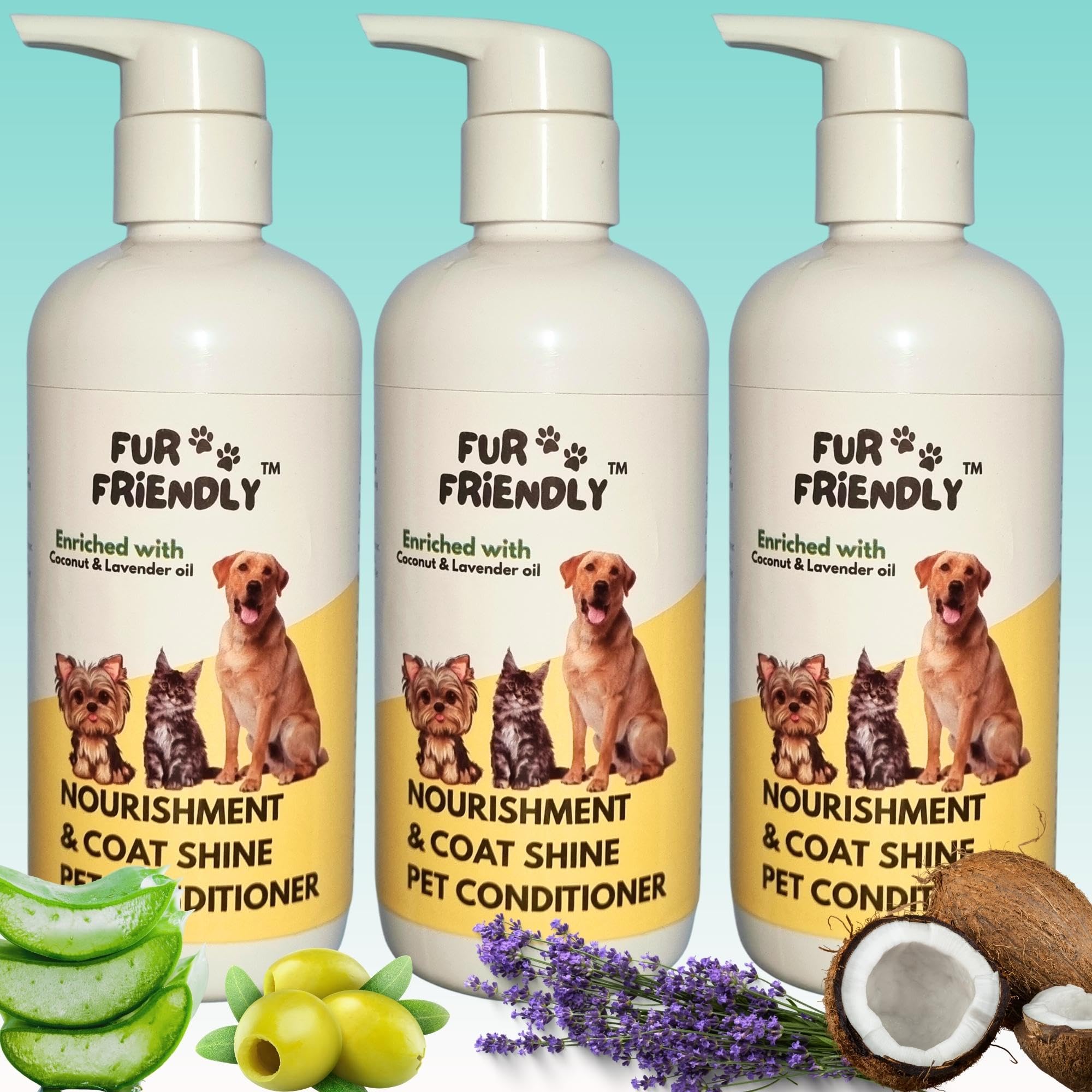 Premium Dog Conditioner | Nourishing and Detangling Formula | Promotes Soft and Shiny Coat | Long-Lasting Fragrance | Suitable for All Breeds | 300 ml (Pack of 3) (B0CC1VMKXL) Amazon Price History, Amazon Price Tracker