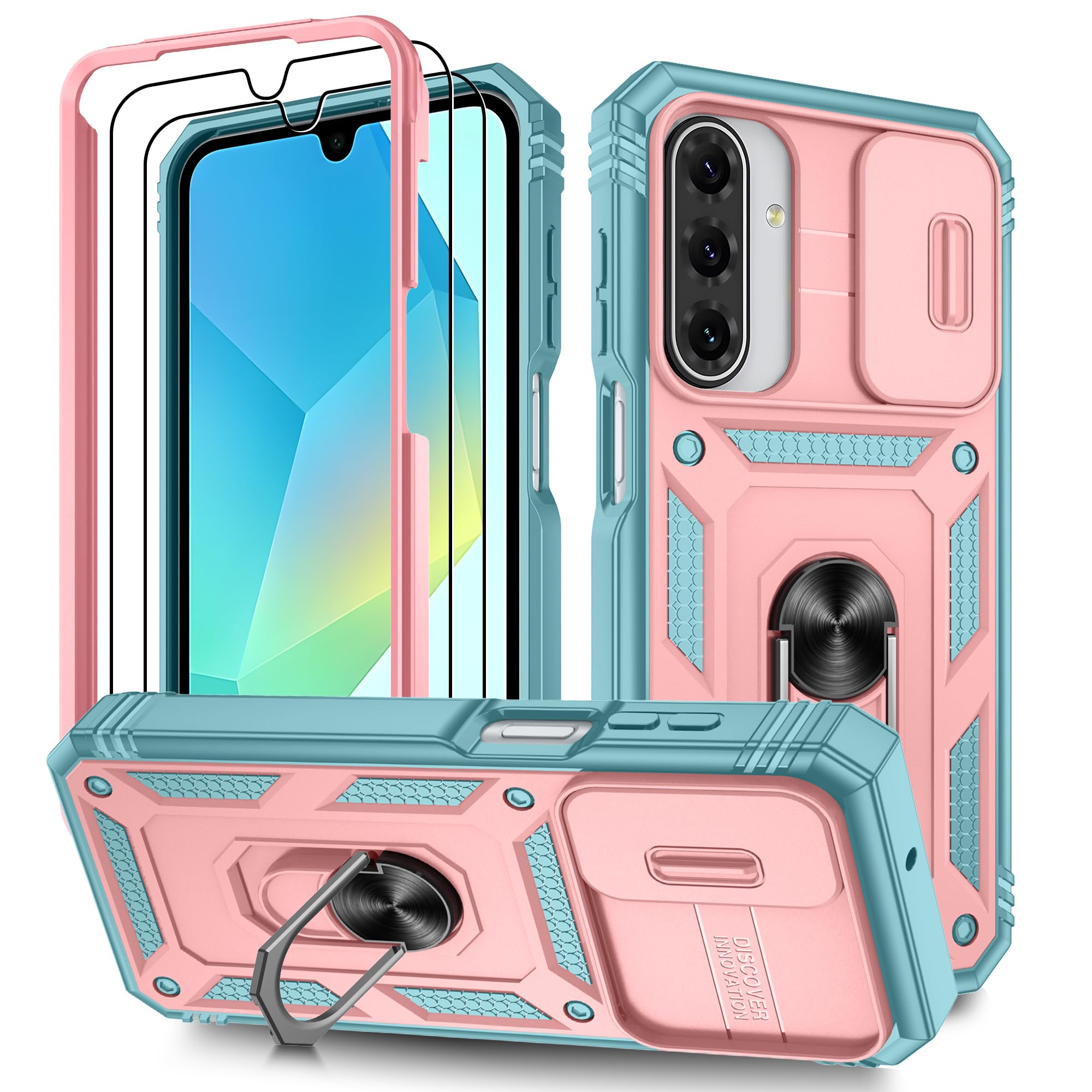 Kompatibel mit Samsung Galaxy Hülle, Eingebetteter Ständer Militärgrad Schutzhülle Handyhülle Starke Stoßfestigkeit Samsung Schutzhülle Samsung Galaxy case Cover
