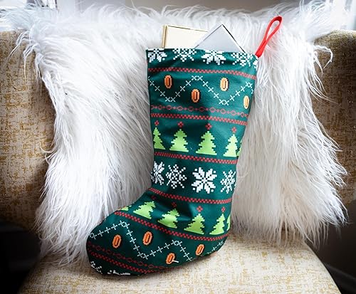 Miniatura 5 de Nintendo Super Mario Bros. Calcetines navideños bordados retro