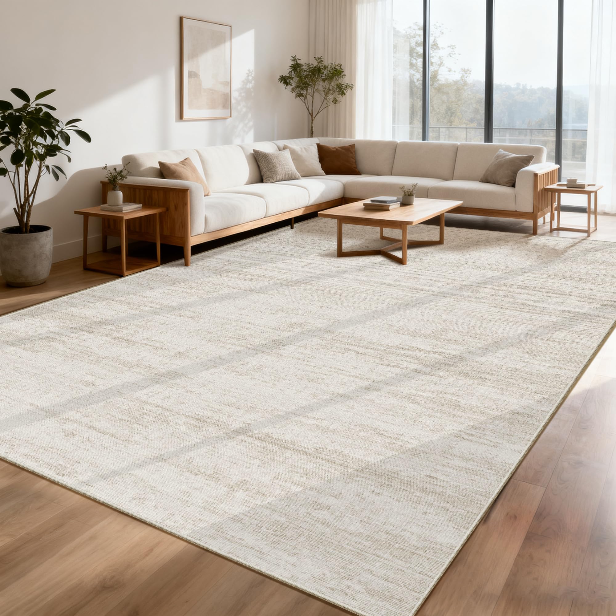 Kearoat 8x10 Area Rug Beige