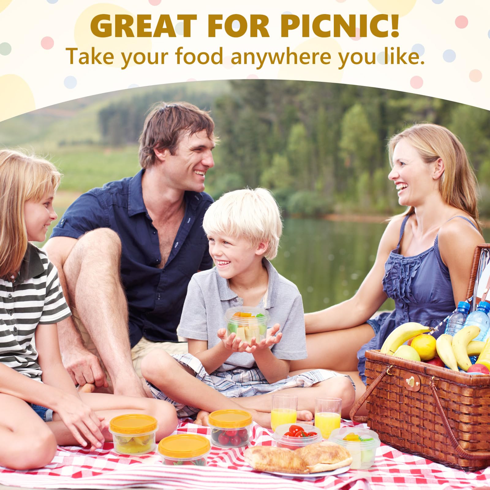 Sieral 36 Pack 8 oz/ 250 ml Reusable Small Plastic Freezer Storage ...