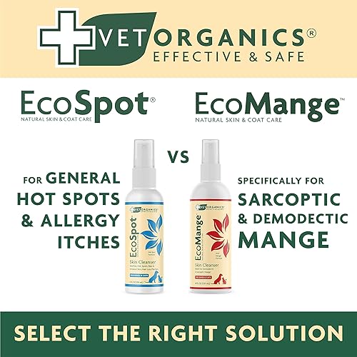 Miniatura 7 de Vet Organics EcoSpot - Aerosol para puntos calientes para perros y gatos – EcoSpot 4 onzas, solución natural para aliviar la alergia de gatos y