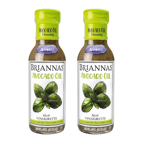 Miniatura 27 de BRIANNAS - Paquete variado de aderezos de aceite de aguacate de 10 onzas líquidas, rancho de jardín sin lácteos, vinagreta balsámica clásica
