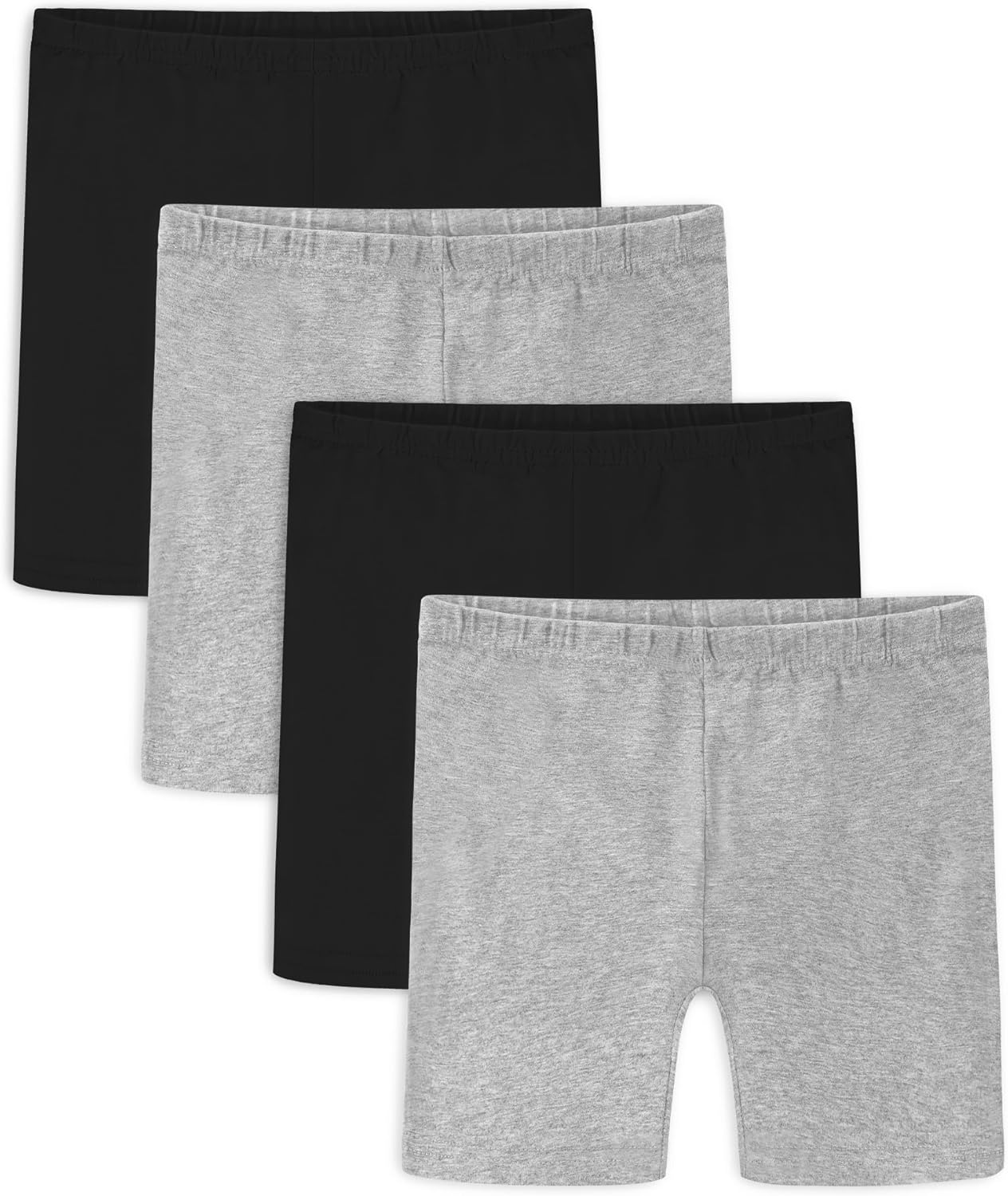 Auranso Girls Bike Shorts Cartwheel Dance Biker Under Dress Shorts for Girls 4Pack
