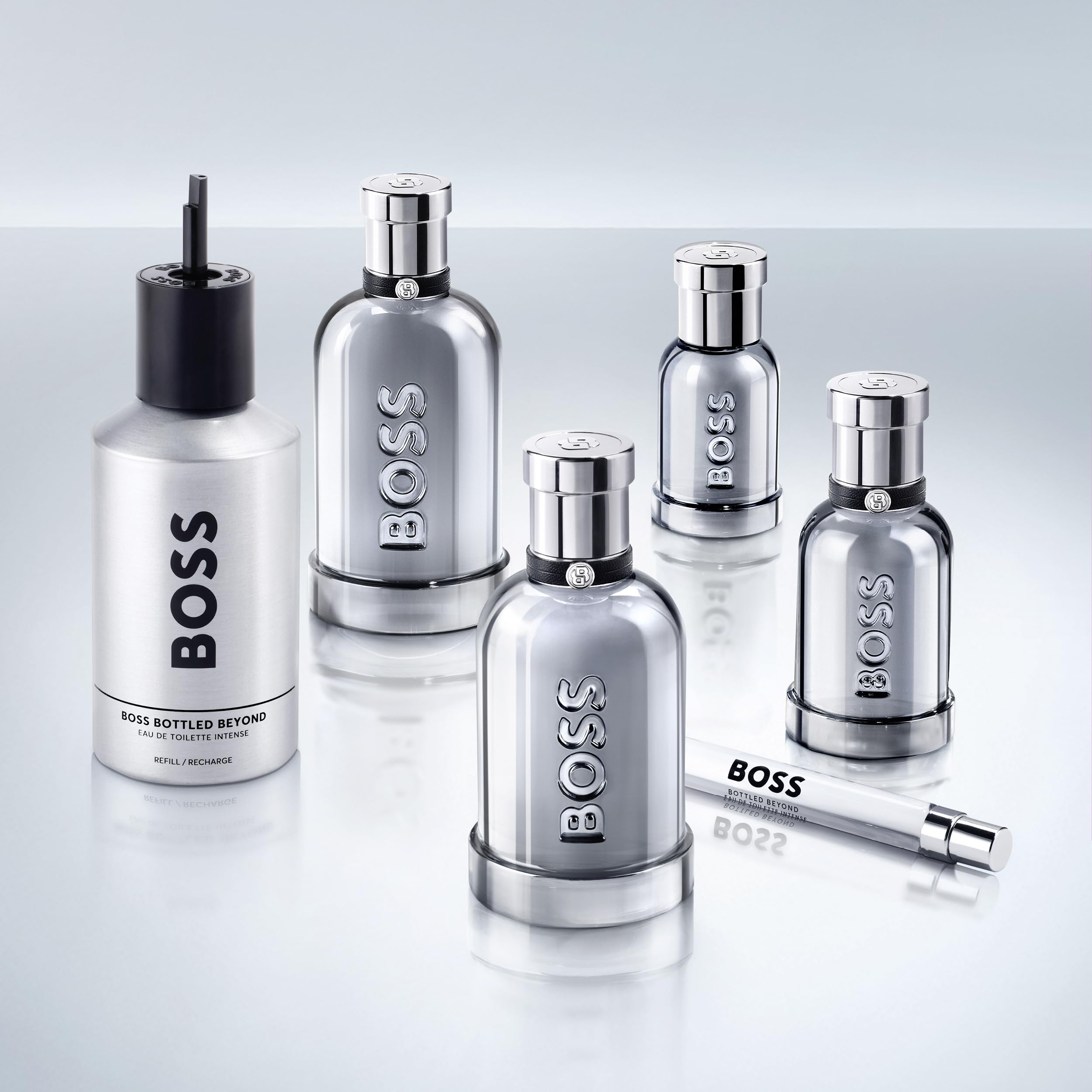 BOSS Bottled Beyond Eau de Toilette Intense – Fragranza floreale con note di Cuoio da uomo – Con note di Assoluta di Fiore d'Arancio e Cuoio – Fragranza a lunga tenuta