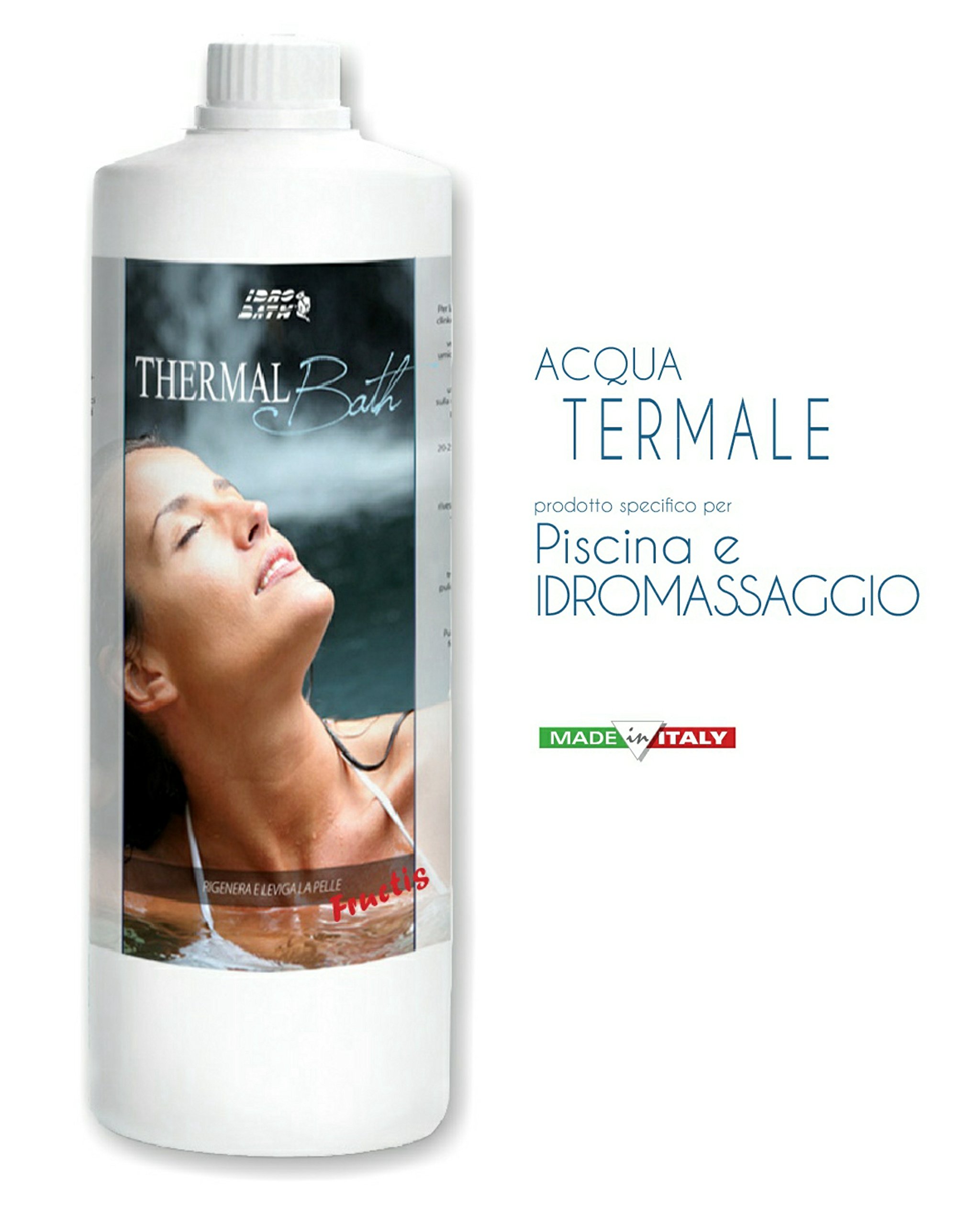 Eau Thermale 4 Fragrances. Eau Thermale pour Spa, Hydromassage, Jacuzzi et Piscine - 4 x 1 litre Thermal Bath Kit 1Lt. X 4pz. (parfumes BALSAMIQUE, BRISÉE DE MER, FRUCTIS, EXOTIQUE)