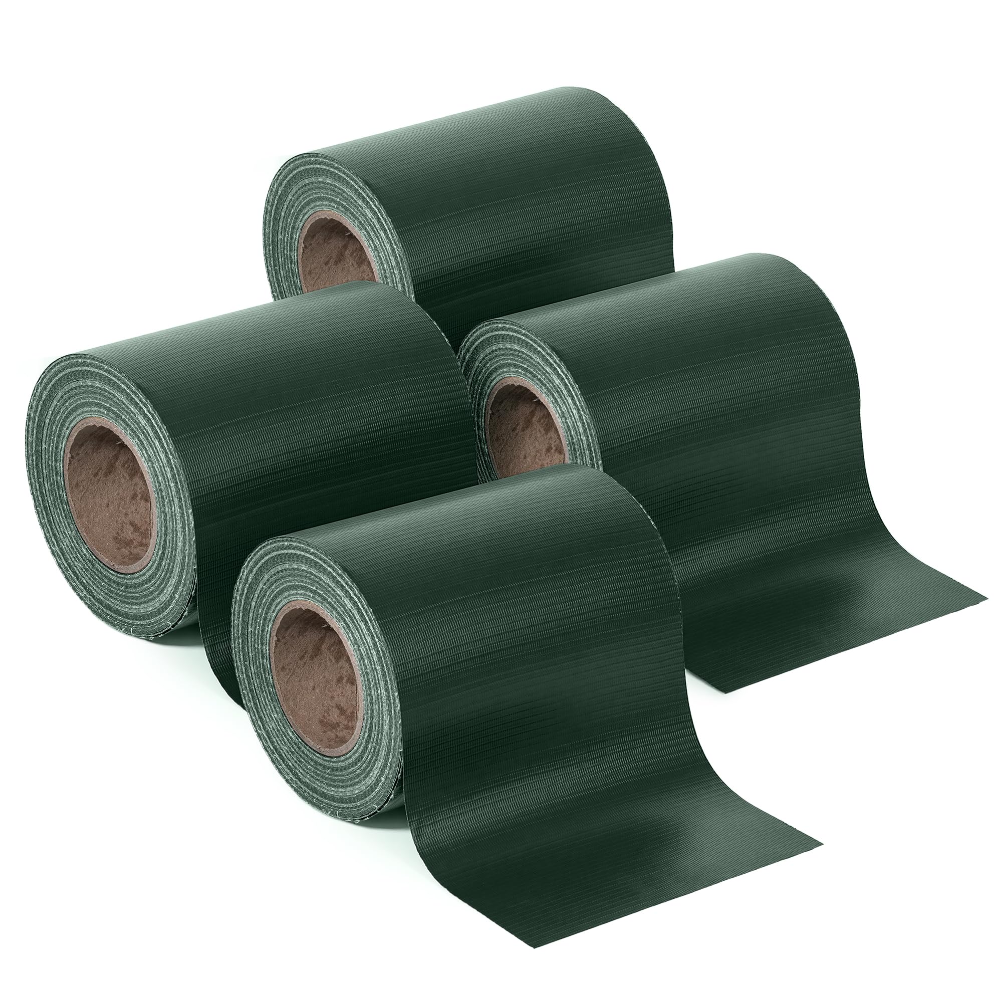 interGo Sichtschutzstreifen Zaun 35 m x 19 cm inkl.20 Clips, Sichtschutz Zaunfolie PVC Sichtschutzstreifen Doppelstabmatten für Gartenzaun, Balkon/Diverse Farben 4er-Set