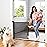 Retractable Baby Gate Perma Child Safety 33 Tall x 71 Wide, Mesh, for Stairs, Doorways, Dogs, Pets, Indoor, Outdoor, One-Handed Operation, Locking, Easy Install, Hardware Mount, Black