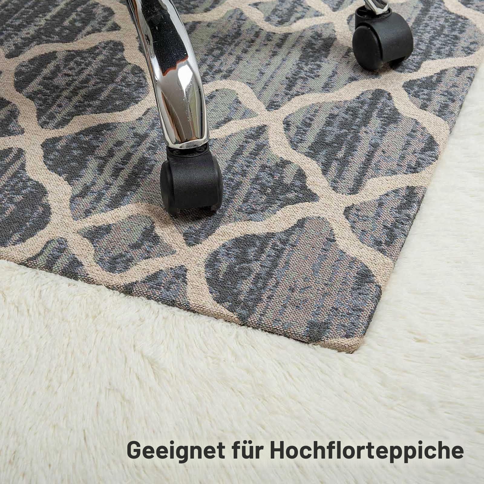 Luxus Bürostuhl Unterlage - Bodenschutzmatte für Teppich- bodenschutzmatte bürostuhl, 120x90cm Stuhlmatte für Home Office, schützt Hartholzbö, Santiago