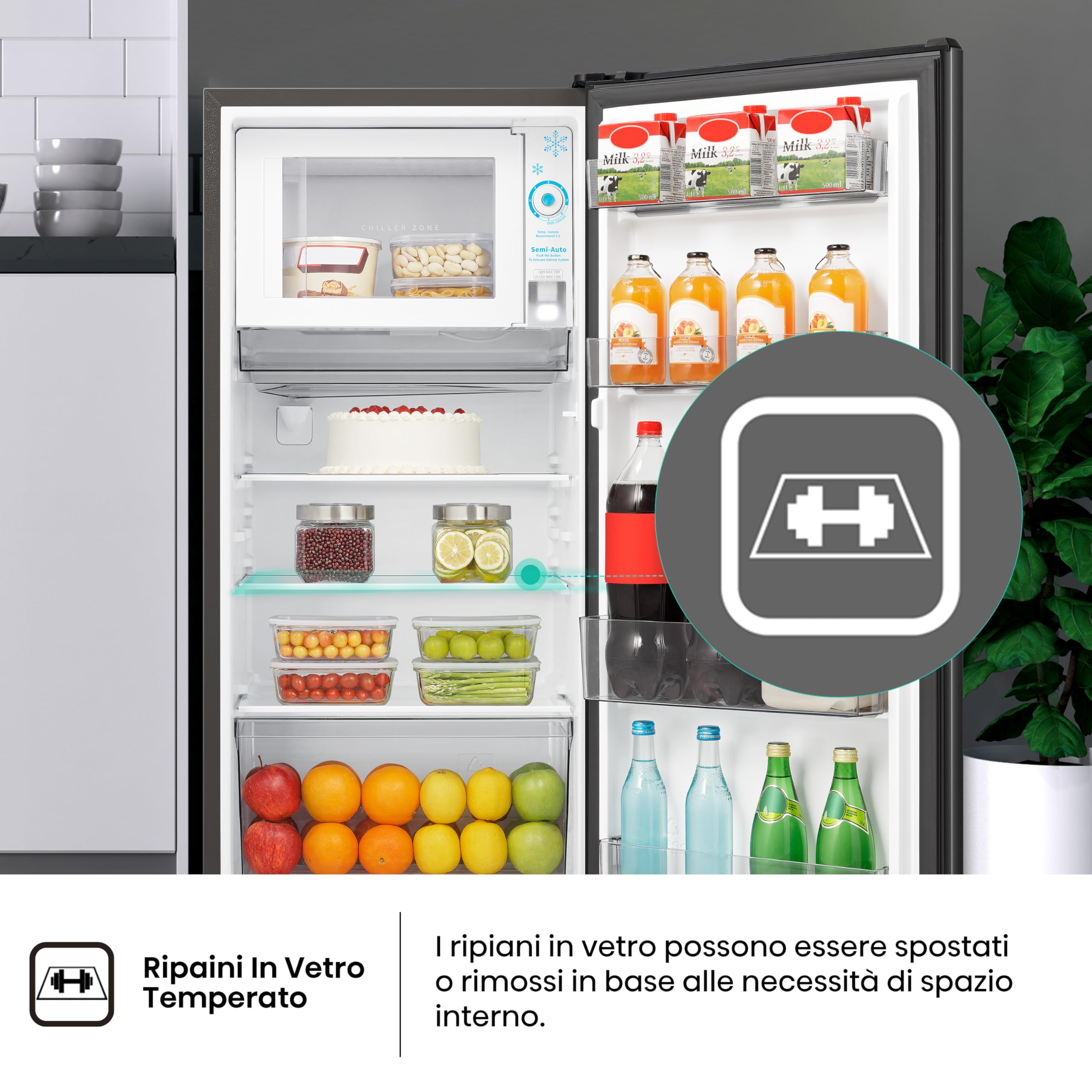 Hisense MUR52151BE Frigorifero Monoporta, 150 Litri, 40 Decibel, Senza installazione, Nero