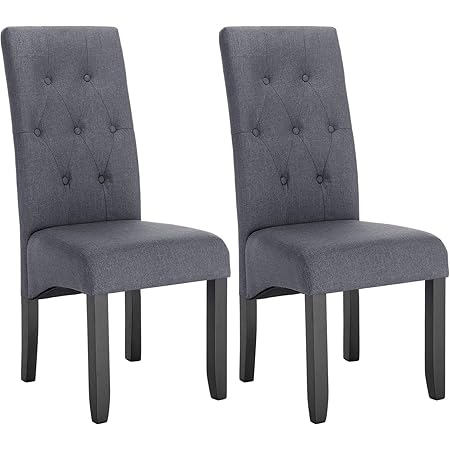 Set 4 Sedie Da Pranzo WOLTU Con Schienale In Lino - Gambe In Legno, Stile Moderno - Foto 9