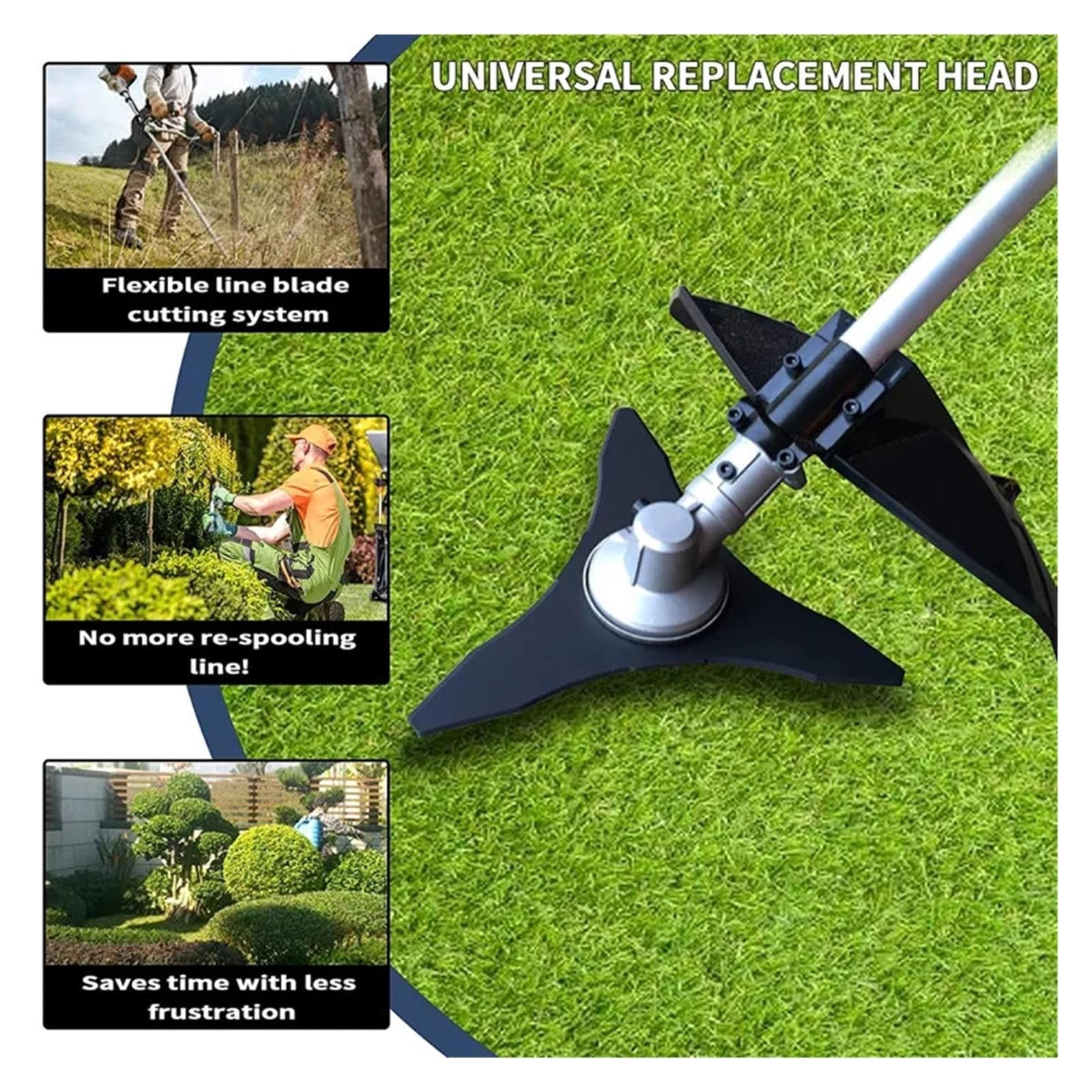 Cuchilla Cortadora De Cepillo De 3 Dientes, 255mm/10 Pulgadas De Diámetro, Deshierbe, Cortadora De Cuchillas, Accesorios De Repuesto para Cortacésped
