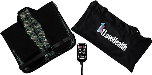 Miniatura 7 de 1Love Almohadilla térmica de infrarrojos lejanos | Tamaño grande 18 x 27 pulgadas | 77-176F | Con piedras de jade | Para la parte superior de la