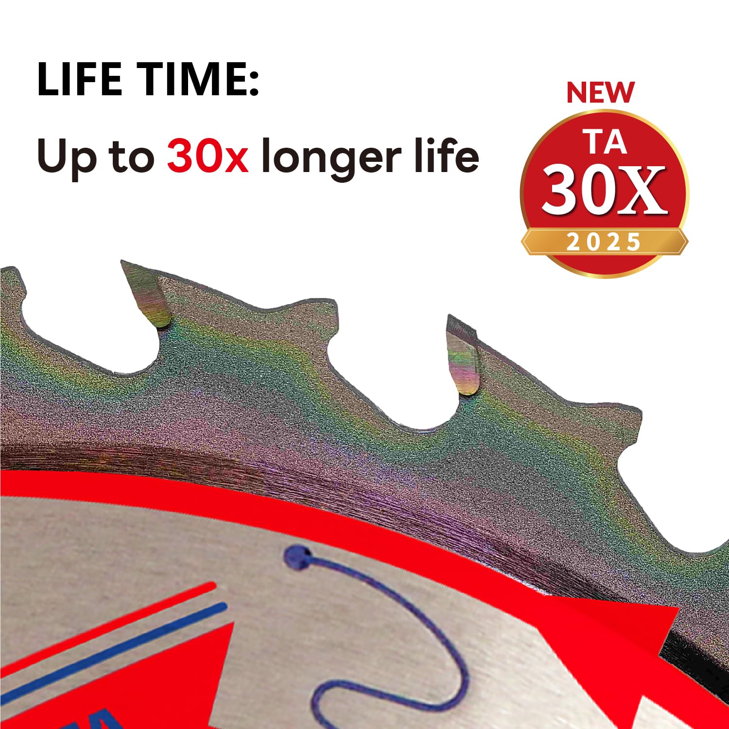 10-Piece Set, with Heat-Resistant Adhesive Coating on The Cutting Edge, Suitable for framing and General Wood. W7-1/4 24-Tooth 5/8-inch - TA