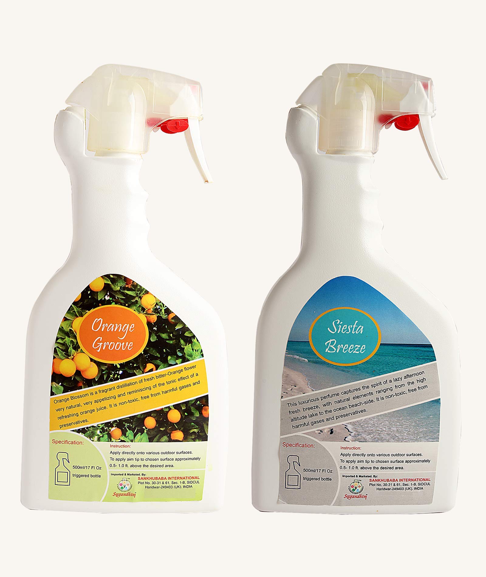 Buy Sugandhim Orange Groove & Siesta Breeze Room Spray Combo, 2 x 500ml