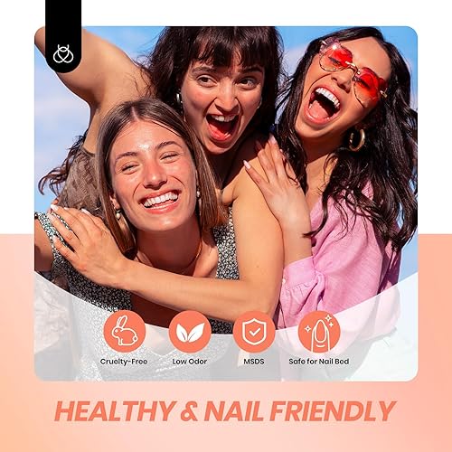 Miniatura 96 de Beetles Nude - Esmalte de uñas en gel natural de 15ml/0.5 onzas líquidas, color neutro, color crema, translúcido, lámpara LED UV para uñas, 15ml/0.5