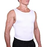 EliteSlim Men's Compression Shirt to Hide Gynecomastia Moobs Abs Chest Stomach Slimming Shapewear