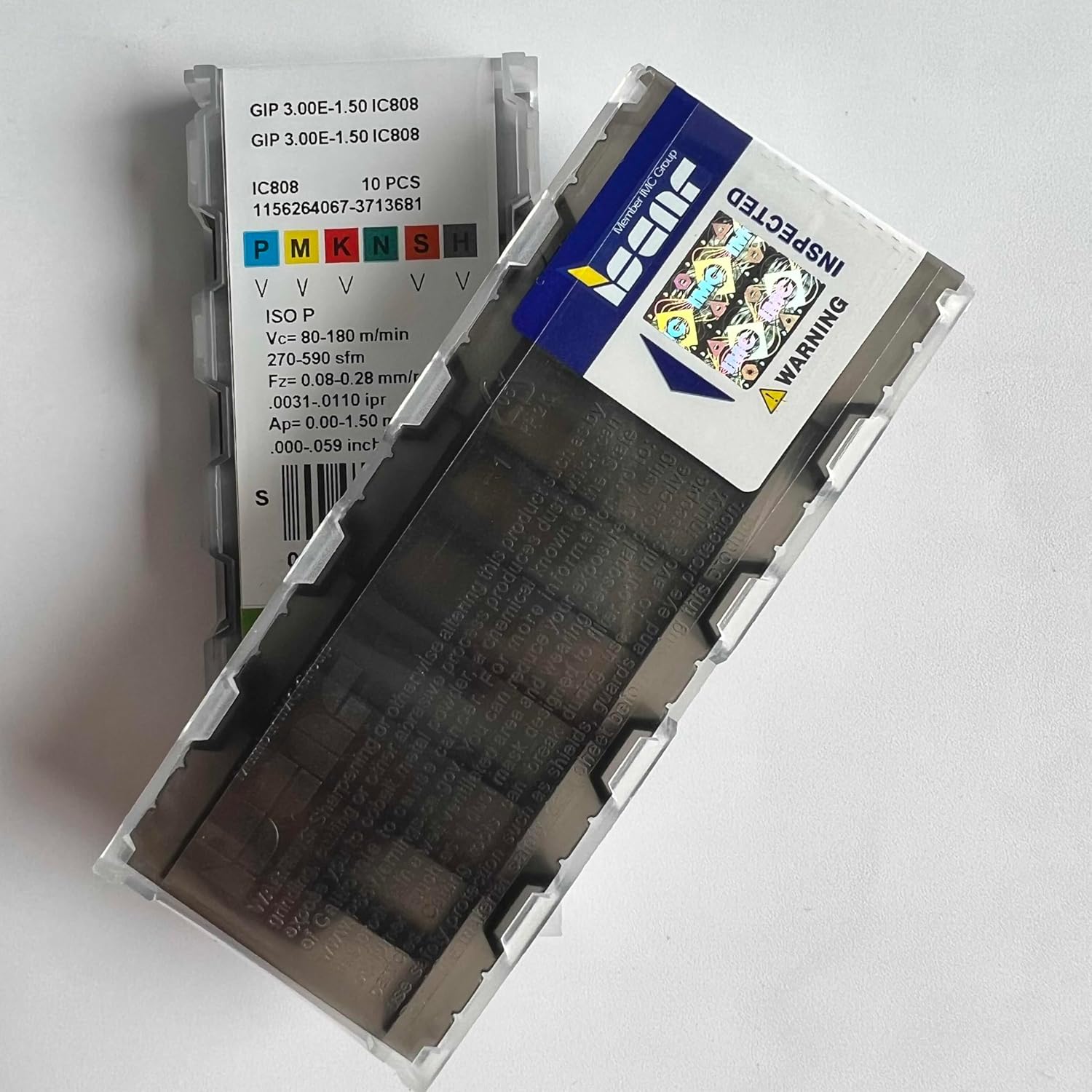GIPI3.00E-1.50 IC808 Carbide Blades, Carbide Inserts, Carbide Replacement Inserts Pack of 10