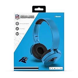 NFL Carolina Panthers Wireless Bluetooth Headphones, Team Color