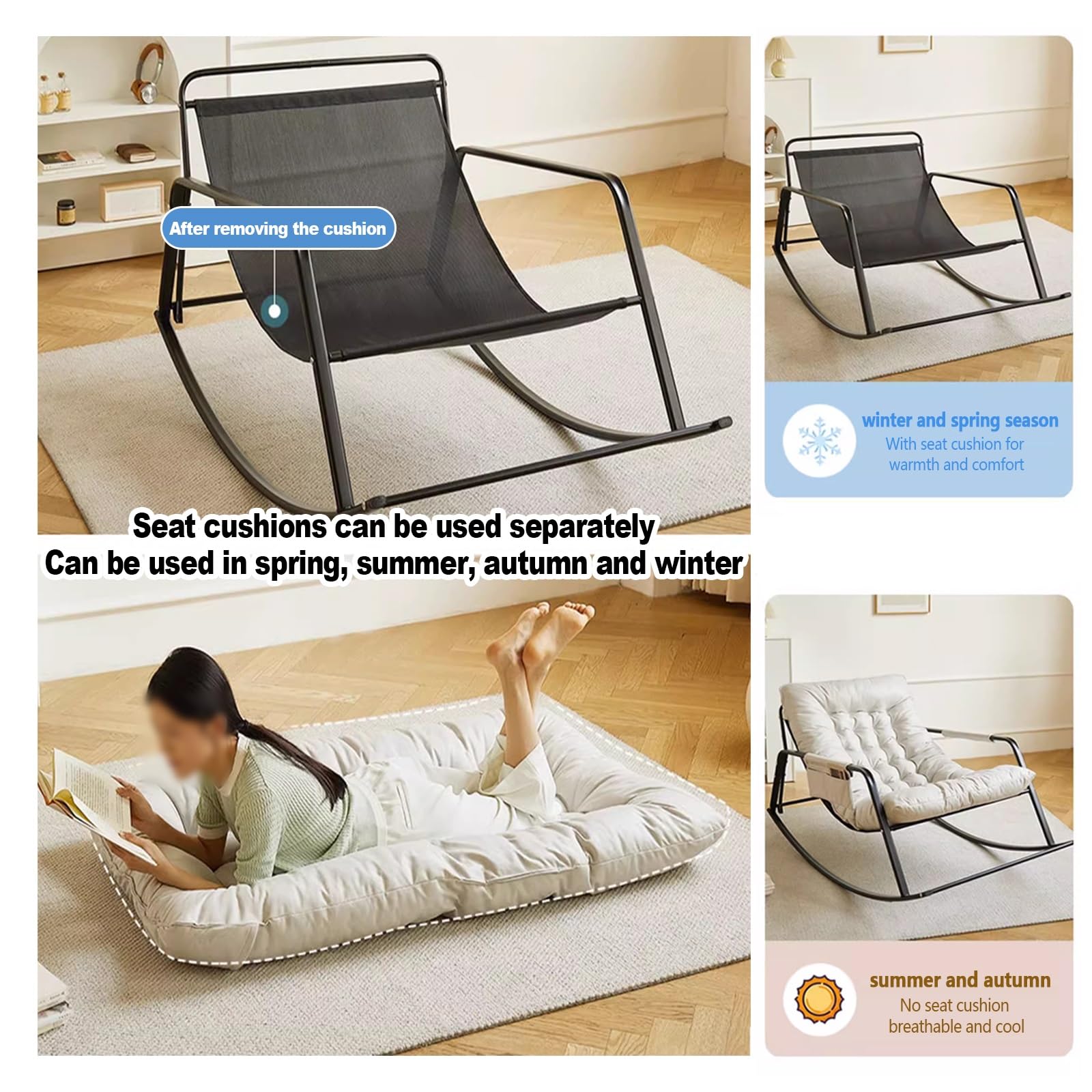 Amazon｜リクライニングチェア 肘掛け付き アウトドア,屋内 寝室
