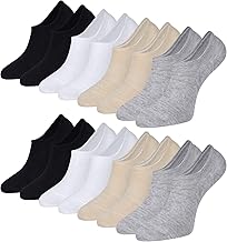 8 Pairs of Socks Socks Women Men Invisible Short Bamboo Fiber Casual Breathable Socks with Non-Slip Silicone
