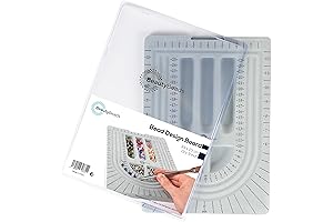 Bead Board Gray with Flocking 10x7-1/2 Inches with 5 Round Grooves