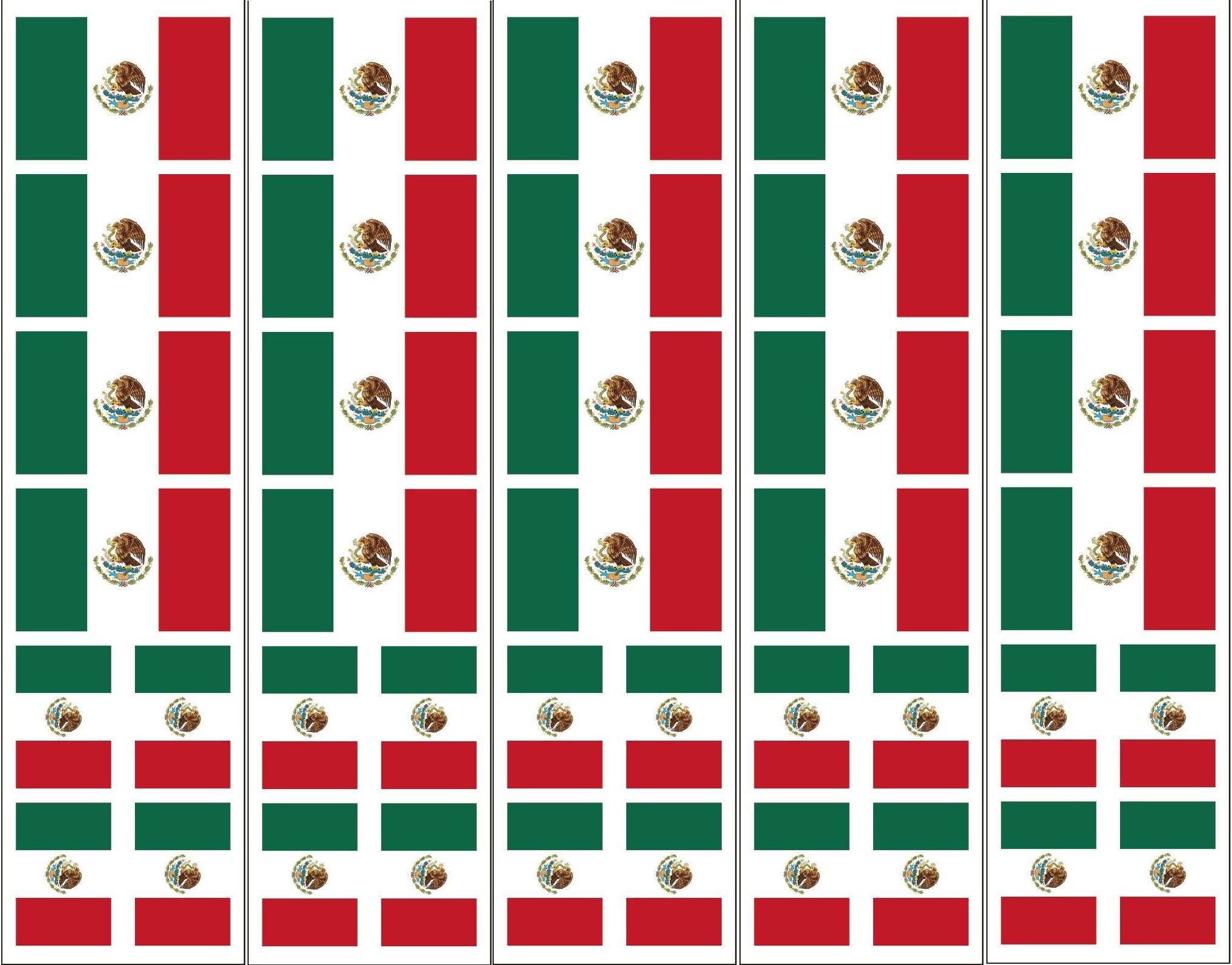 40 Tattoos: Mexican Flag, Mexico Party Favors
