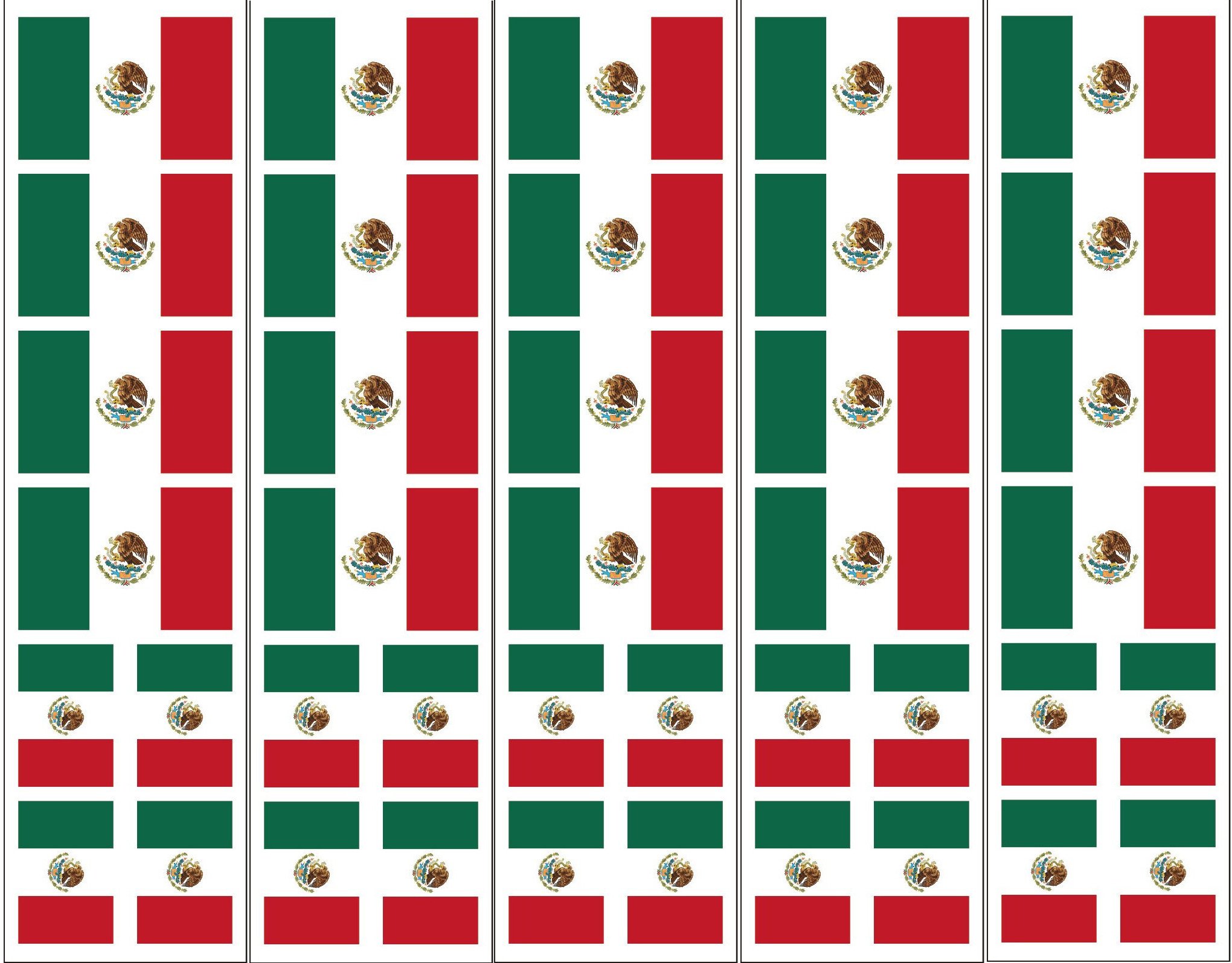 40 Tattoos: Mexican Flag, Mexico Party Favors