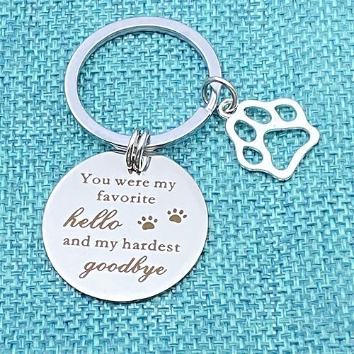Miniatura 4 de Llavero de recuerdo de perro y gato, regalo conmemorativo, joyería para amantes de perros, gatos, familia, pérdida de condolencias de mascotas,