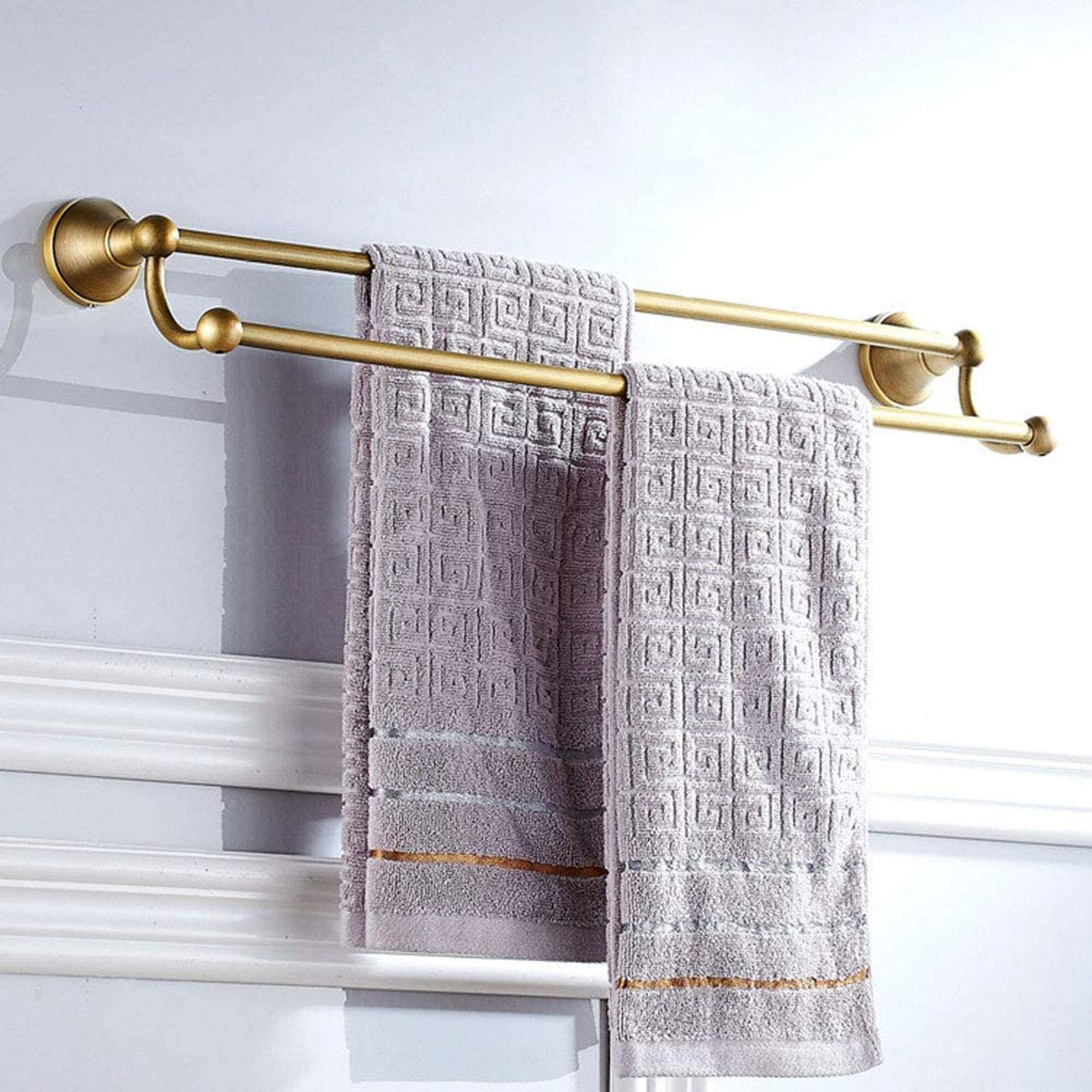 Porte-Serviettes Salle De Bain Barre Porte Serviettes Acier Inoxydable