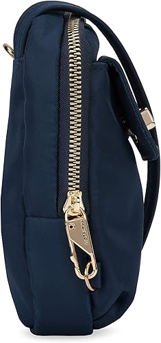 Miniatura 10 de Travelon Bolsa cruzada para teléfono antirrobo para mujer, Zafiro, talla única , Travelon Bolso bandolera antirrobo para teléfono