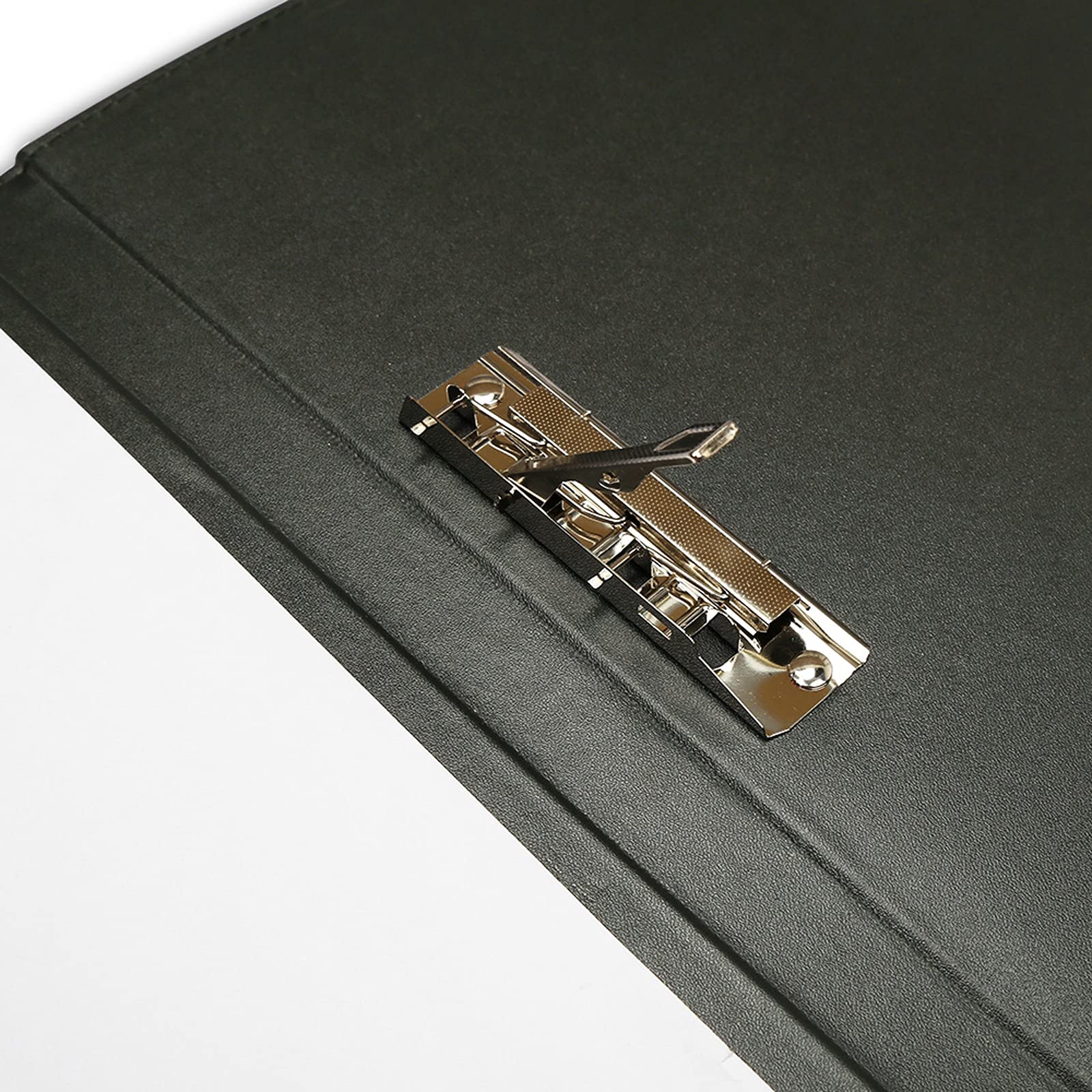 Buste per archiviazione 5 confezioni A4 e cartella di copertura di dimensioni lettere con doppio metallo clip da dati ordinamento raccoglitore raccoglitore record scrittura tampone in pelle clipboard