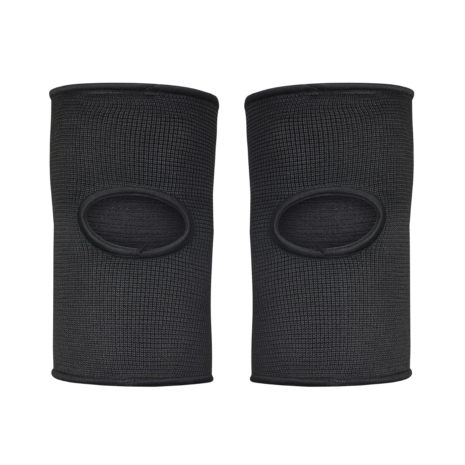Playwell Deluxe Premium Quality Sparring MMA Black Knee Pads - New (Large)
