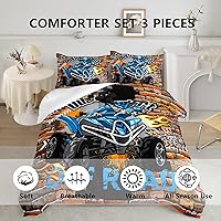 Vista 219 de Axolotl Kid Comforter Set Twin Size,Racing Car Bedding Set for Boys Girls Teen Kids Children Racing Gifts,Race Cars Quilt Bed Set with 1 Comforter 2