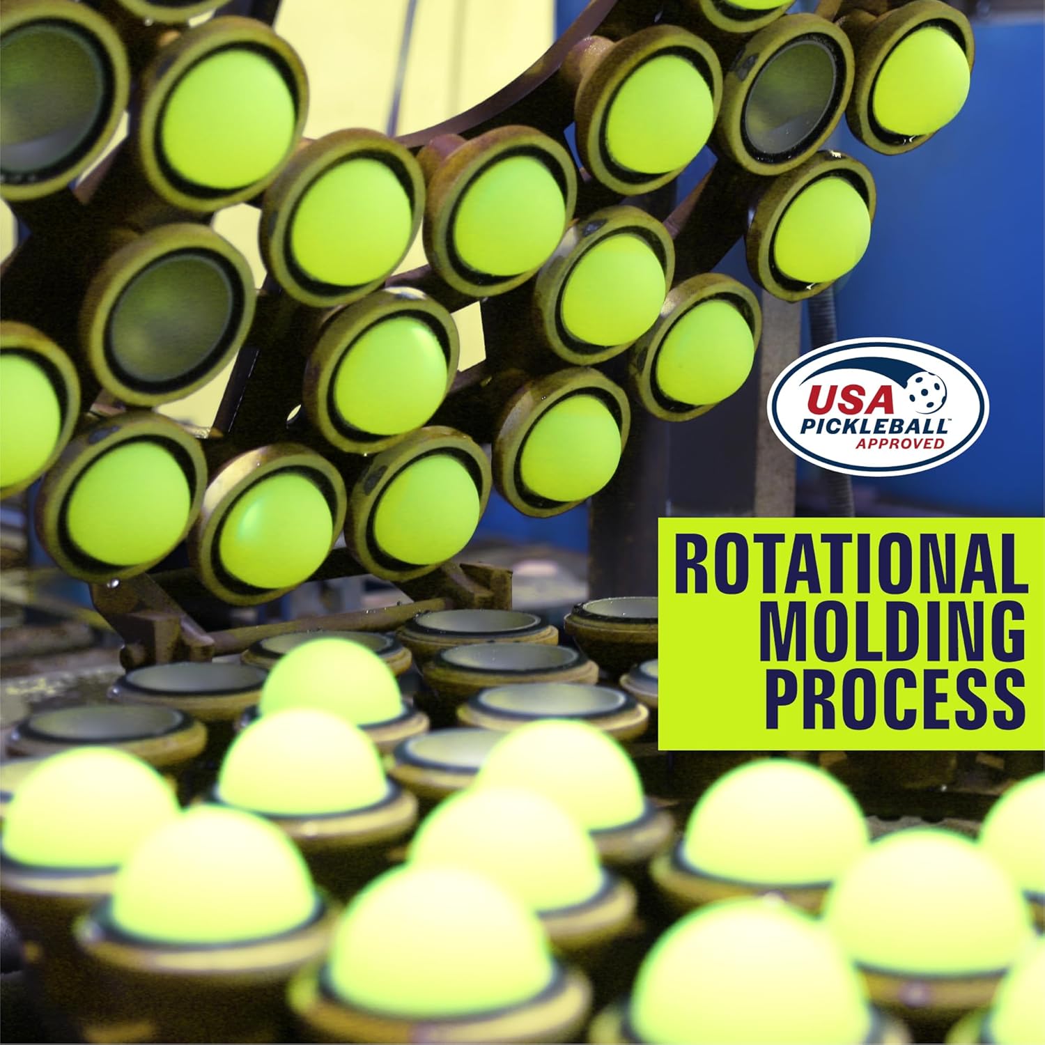 S-40 Outdoor Pickleball Balls - 40 Holes, Approved by The USAPA - Durable PE Material, Seamless Construction, Tournament Grade, 3/12/40/100 Pack - Pickleballs - Image 3