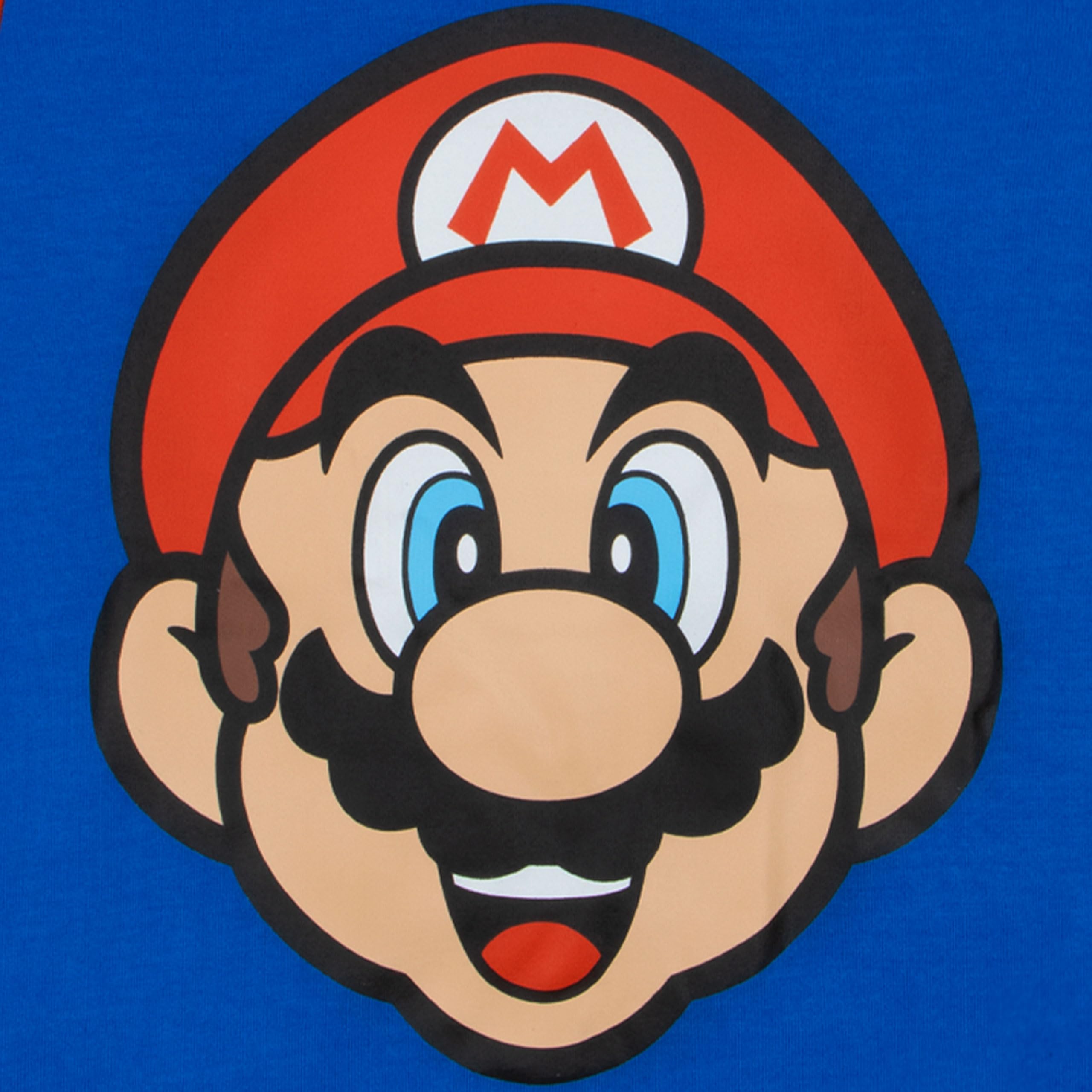 Super Mario Pijamas para Niño, Pack De 2, Pijamas Infantiles Gamers, Conjuntos Pijama De Mario para Niños